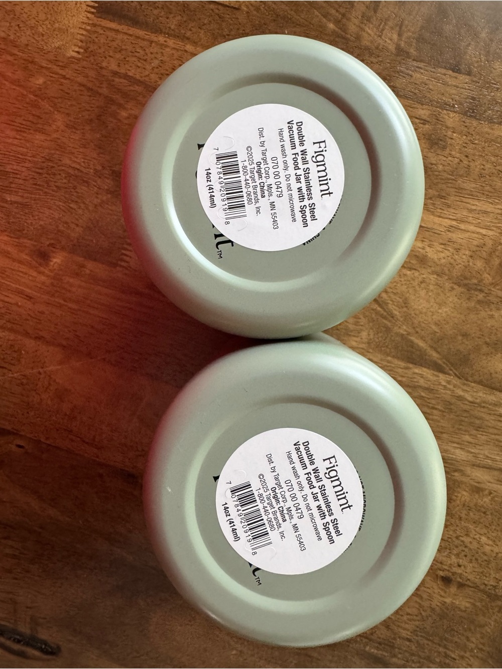Set of Two 13.5oz Double Walled Stainless Steel Vacuum Food Jar with Spoon - Picture 4 of 11